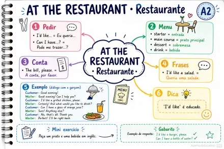 A2: No restaurante
